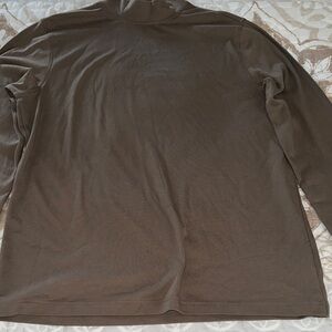Men’s Croft & Barrow Taupe Long Sleeve Mock Turtleneck Top Large
